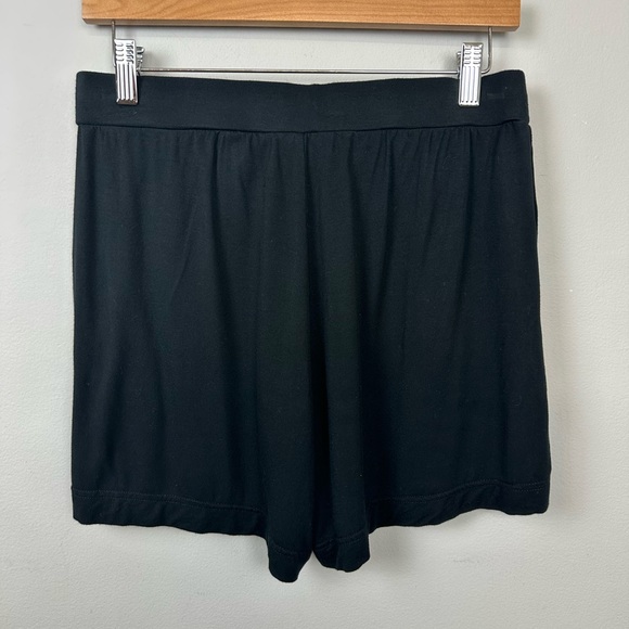 Cozy Earth Stretch Knit Bamboo Viscose Black Shorts Sz S - Picture 8 of 12